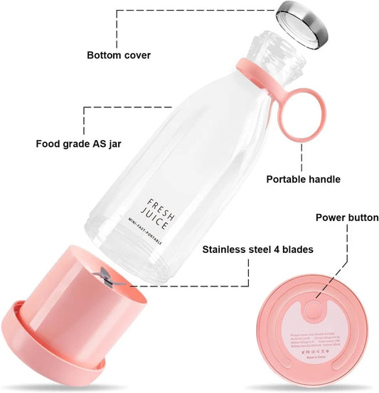 Rechargeable Hand Juicer, Fruit Juices Mixer Maker