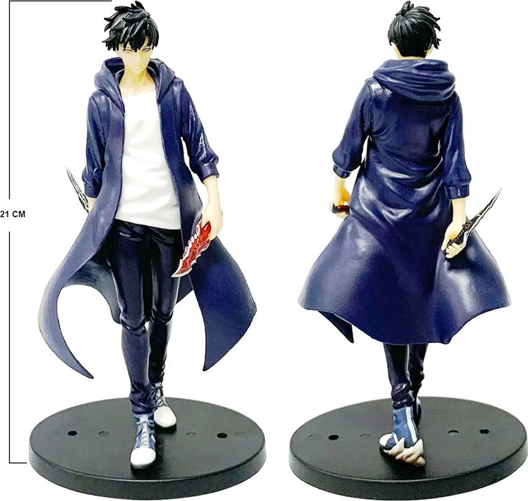Ashiana Sung JinWoo Figure Standing Pose Anime Figure Desktop Collections Gift for Fans (21cm)